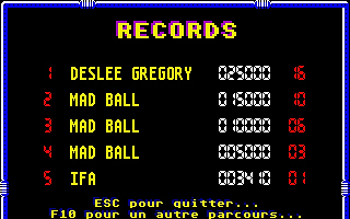 Mad Ball atari screenshot